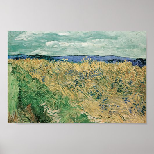 Wheatfield with Cornflowers | Vincent van Gogh Poster (Voorkant)