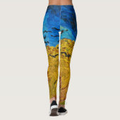 Wheatfield with Crows, 1890 by Vincent van Gogh Leggings (Achterkant)