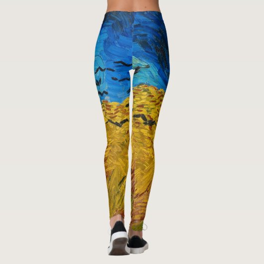 Wheatfield with Crows, 1890 by Vincent van Gogh Leggings (Achterkant)