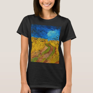 Wheatfield with Crows, 1890, van Vincent van Gogh T-shirt