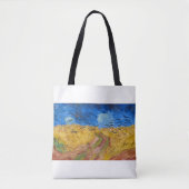Wheatfield with Crows by Vincent van Gogh Tote Bag (Voorkant)