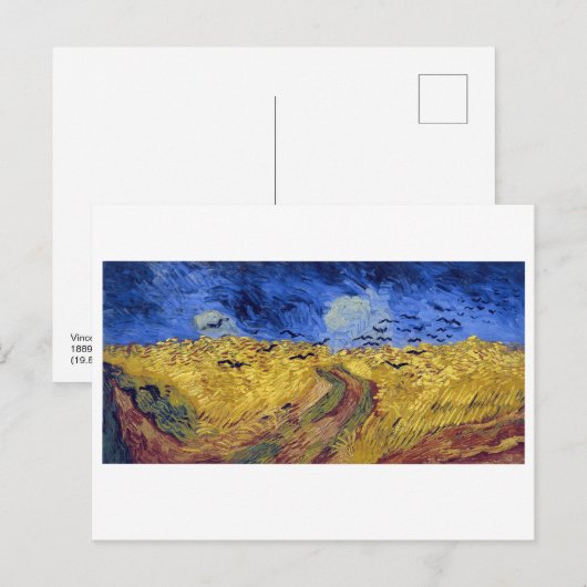 Wheatfield with Crows | Van Gogh | Briefkaart (Voorkant / Achterkant)