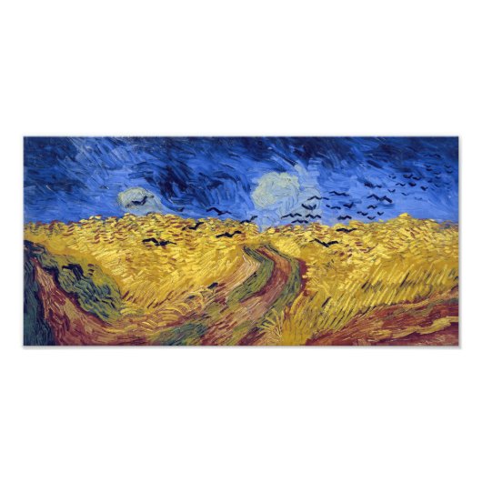 Wheatfield with Crows | Van Gogh | Foto Afdruk (Voorkant)