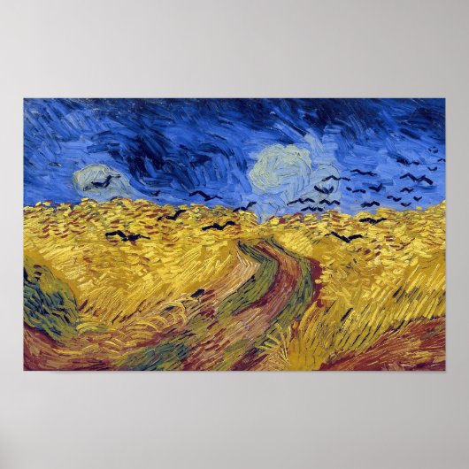 Wheatfield with Crows | Van Gogh | Poster (Voorkant)