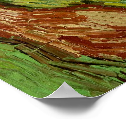 Wheatfield with crows - Vincent Van Gogh (1890) Poster (Hoek)