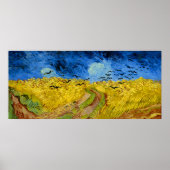 Wheatfield with crows - Vincent Van Gogh (1890) Poster (Voorkant)
