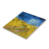 Wheatfield with crows - Vincent Van Gogh (1890) Tegeltje (Zijkant)