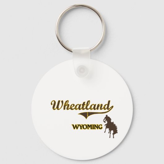 Wheatland Wyoming City Classic Sleutelhanger (Voorkant)