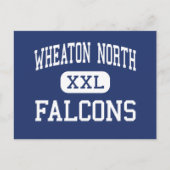 Wheaton North - Falcons - High Wheaton Illinois Briefkaart (Voorkant)