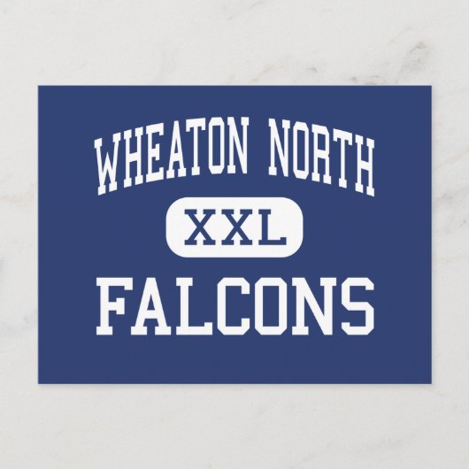 Wheaton North - Falcons - High Wheaton Illinois Briefkaart (Voorkant)