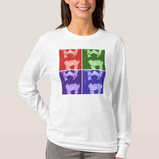 Wheaton Terrier Pop Art T-shirt (Voorkant)