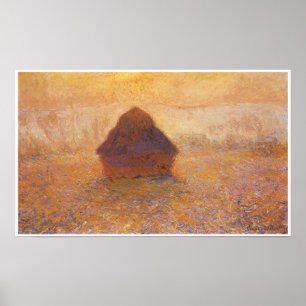 Wheatstack (Sun in the mist), 1891 Poster