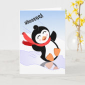 Wheee!  Gelukkige Verjaardag met een Leuke Zwarte Kaart (Gele Bloem)