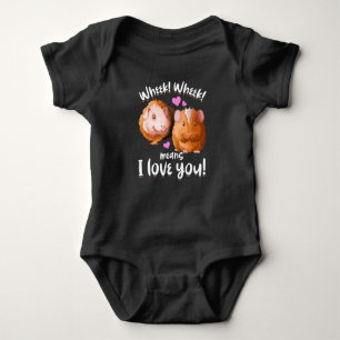 Wheek I Love You Guinee Pig Romper