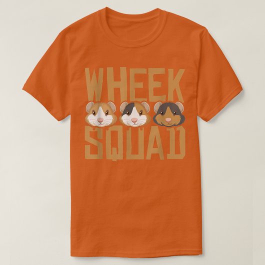 Wheek Squad Guinea Pig Guinea Lover T-shirt (Design voorkant)