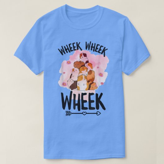 Wheek Wheek Wheek Design for a Guinea Pig Lover T-shirt (Design voorkant)