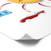 Wheel-/cirkelwiel-/Sun-aanzuigventilatorwet Poster (Hoek)