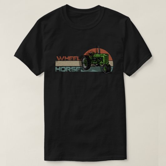 Wheel Horse Garden Tractor T-shirt (Design voorkant)