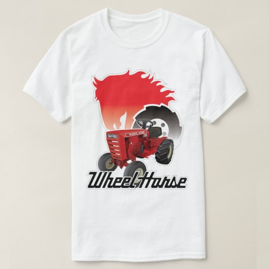 Wheel Horse Garden Tractor Tee Shirt Gift Graphic (Design voorkant)