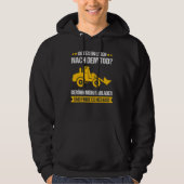 Wheel Loader Construction Site Construction Worker Hoodie (Voorkant)