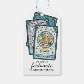Wheel of Fortune Tarot Baby Shower Thank You Favor Cadeaulabel (Voorkant)