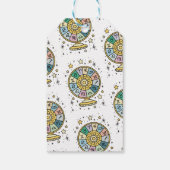 Wheel of Fortune Tarot Baby Shower Thank You Favor Cadeaulabel (Achterkant)