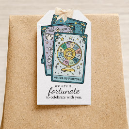 Wheel of Fortune Tarot Baby Shower Thank You Favor Cadeaulabel