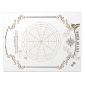 Wheel of Life Afdrukbaar voor persoonlijke groei Notitieblok (Voorkant)