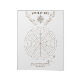 Wheel of Life Printable voor persoonlijk Notitiebl Notitieblok