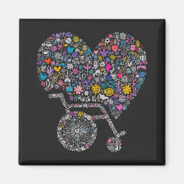 Wheel of Many Lives Magneet