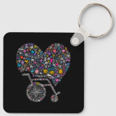 Wheel of Many Lives Sleutelhanger (Achterkant)