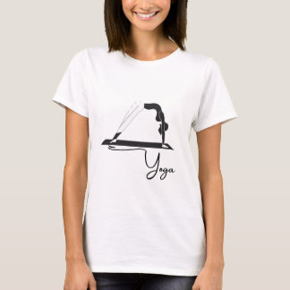 Wheel pose yoga t-shirt