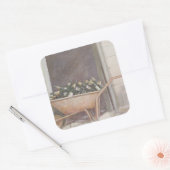 Wheelbarrow 1985 vierkante sticker (Envelop)