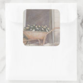 Wheelbarrow 1985 vierkante sticker (Tas)