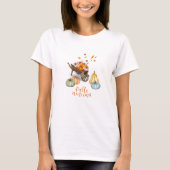 Wheelbarrow of Pumpkins with leaves T-shirt (Voorkant)