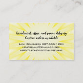 Wheelbarrow Vrouw Baker Giant Sweets Business C... Visitekaartje (Achterkant)