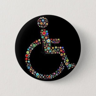 wheelchair_funky_zazzle.jpeg ronde button 5,7 cm
