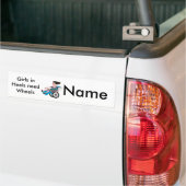 Wheelchair Girl in Heels Bumper Sticker (Op Truck)
