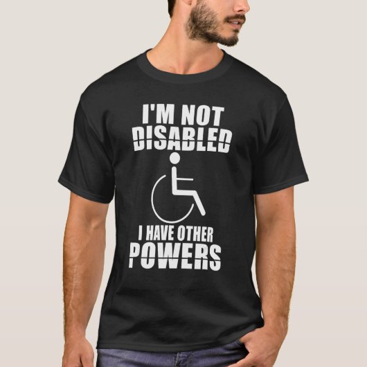 Wheelchair Leg Injury Disability Disabled Handicap T-shirt (Voorkant)