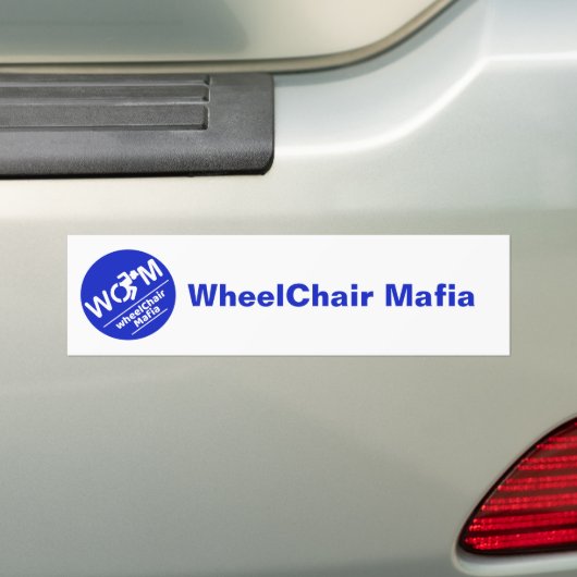 WheelChair Mafia bumper sticker (Op auto)