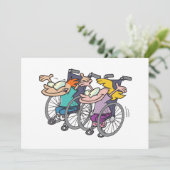 Wheelchair Race Invitations Kaart (Staand voorkant)