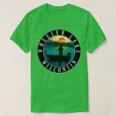 Wheeler Lake Wisconsin Vist T-shirt (Design voorkant)