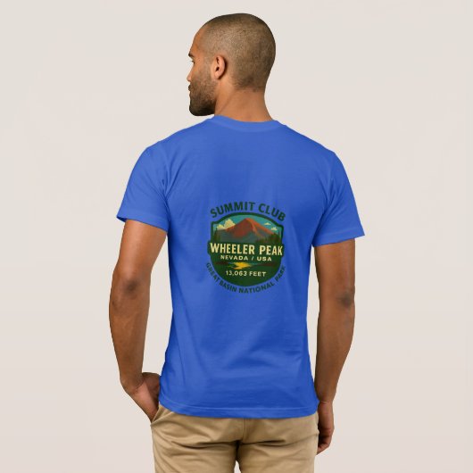 Wheeler Peak  / Great Basin National Park T-Shirt (Achterkant volledig)