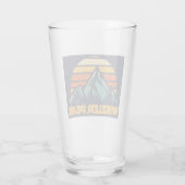 Wheeler Peak New Mexico Retro Turquoise Glas (Achterkant)