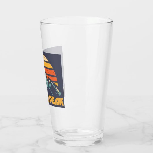 Wheeler Peak New Mexico Retro Turquoise Glas (Links)