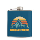 Wheeler Peak New Mexico Retro Turquoise Heupfles (Voorkant)