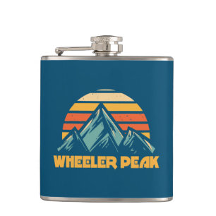 Wheeler Peak New Mexico Retro Turquoise Heupfles