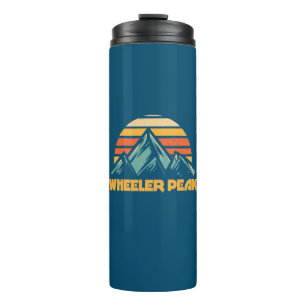 Wheeler Peak New Mexico Retro Turquoise Thermosbeker