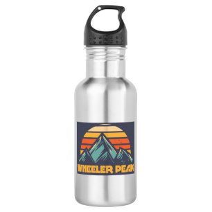 Wheeler Peak New Mexico Retro Turquoise Waterfles