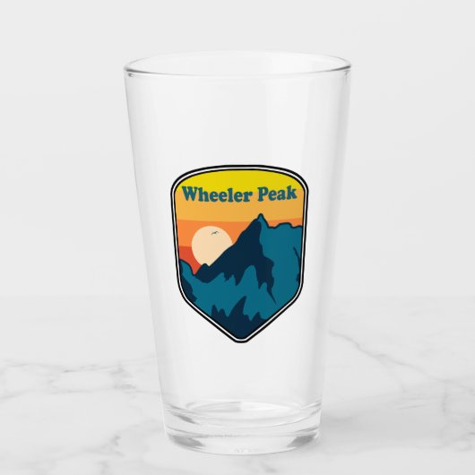 Wheeler Peak New Mexico Sunrise Glas (Voorkant)